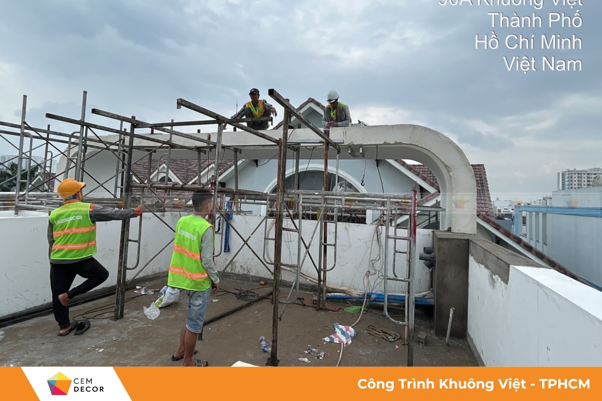 Công Trình Biệt Thự Khuông Việt - TPHCM