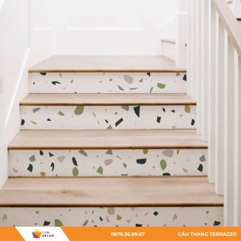 Cầu Thang Terrazzo - Thi Công Cầu Thang Đá Mài Terrazzo