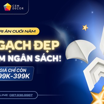 Gạch bê tông trang trí Cemdecor – Nâng tầm không gian, bền vững cùng thời gian