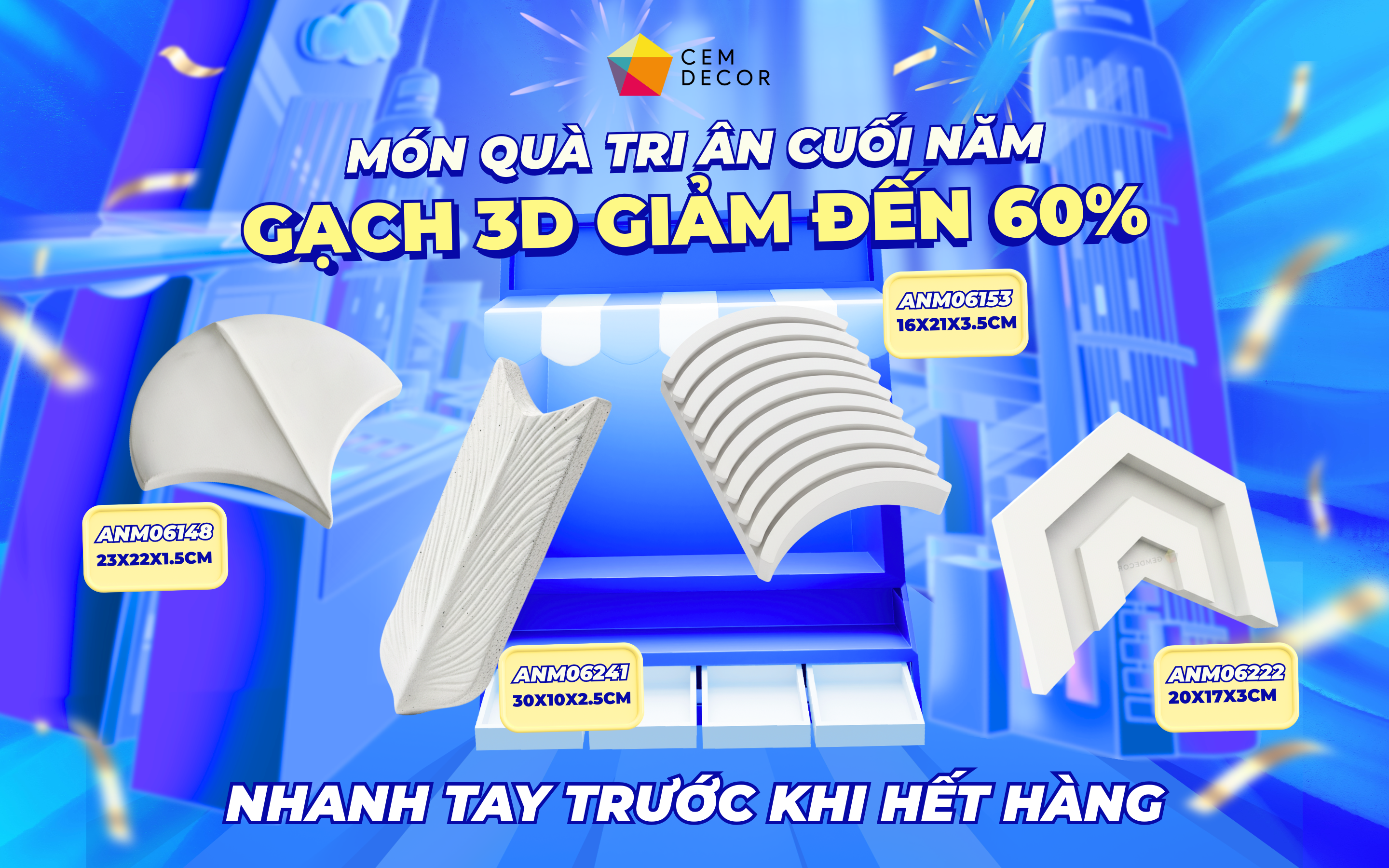Top 5 Mẫu Gạch Bê Tông Trang Trí Nghệ Thuật – Sale Lớn Nhất Năm Tại CEMDECOR