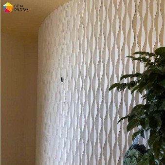 Gạch 3D Nghệ Thuật Bê Tông Cemdecor hình giọt nước mang chiều sâu sáng tạo